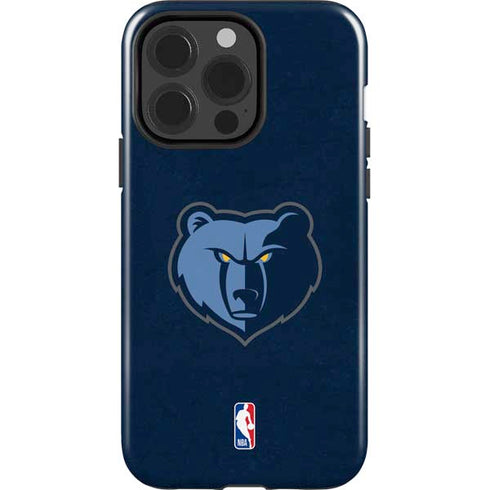 NBA Memphis Grizzlies Distressed iPhone 15 Pro Impact Case